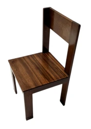 Art Deco Side Chair by J.A. Muntendam, Walnut, Dutch Design, 1920s
